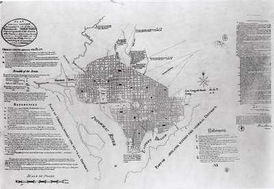 Plan of Washington D.C., pub. in 